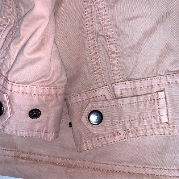 🆕 Style & Co Dusty Blush Pink Safari Trench Utility Twill Jacket Spring Coat - Picture 8 of 11